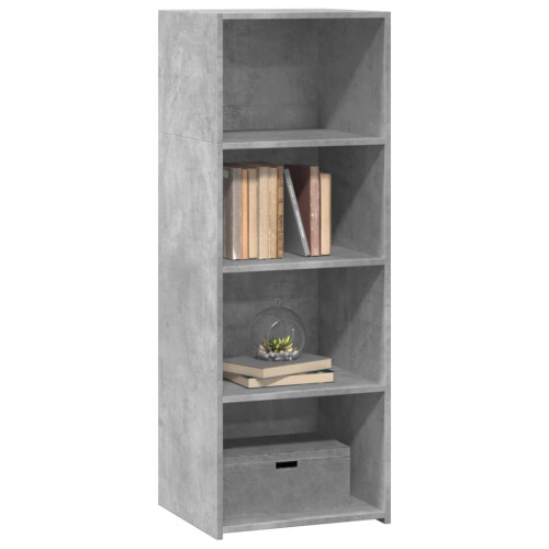 VidaXL (concrete grey) vidaXL Highboard Sideboard Cabinet Storage Cupboard White Engineered Wood 2