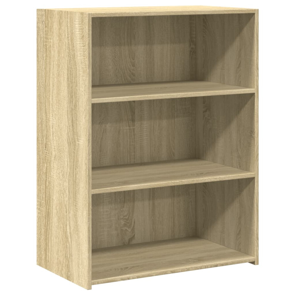 Vidaxl (Sonoma Oak) Sideboard Storage Cupboard Cabinet Highboard Sonoma Oak Engineered Wood