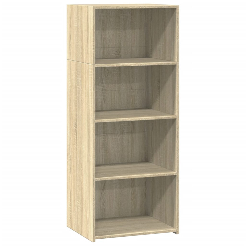 Vidaxl (Sonoma Oak) Highboard Sideboard Side Cabinet Cupboard Grey Sonoma Engineered Wood