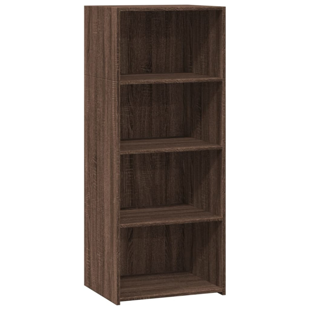 (brown oak) vidaXL Highboard Sideboard Side Cabinet Cupboard Grey Sonoma Engineered Wood