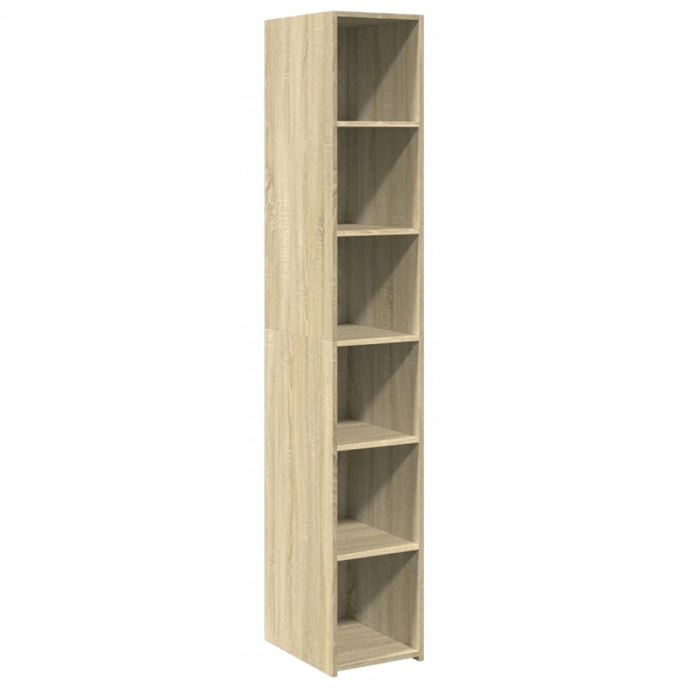 Vidaxl (Sonoma Oak) Highboard Sideboard Side Cabinet Cupboard Grey Sonoma Engineered Wood