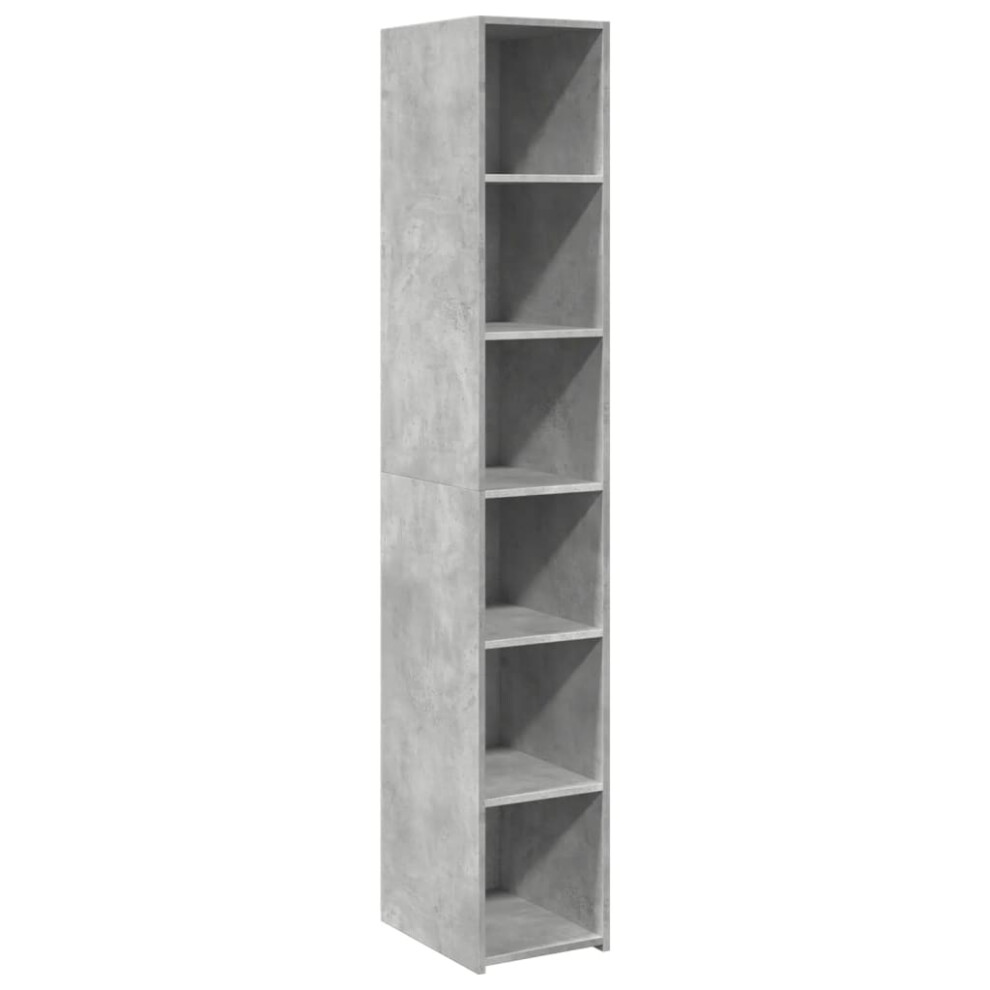 Vidaxl (Concrete Grey) Highboard Sideboard Side Cabinet Cupboard Grey Sonoma Engineered Wood