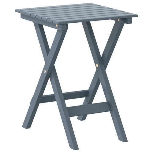 VidaXL (grey) vidaXL Side Table Foldable Tea End Table Hall Sofa Table Solid Wood Poplar