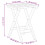 VidaXL (white) vidaXL Side Table Foldable Tea End Table Hall Sofa Table Solid Wood Poplar 9