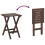 VidaXL (brown) vidaXL Side Table Foldable Tea End Table Hall Sofa Table Solid Wood Poplar 8