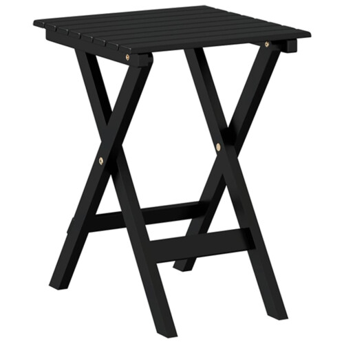 VidaXL (black) vidaXL Side Table Foldable Tea End Table Hall Sofa Table Solid Wood Poplar