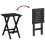 VidaXL (black) vidaXL Side Table Foldable Tea End Table Hall Sofa Table Solid Wood Poplar 8