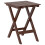 VidaXL (brown) vidaXL Side Table Foldable Tea End Table Hall Sofa Table Solid Wood Poplar 6