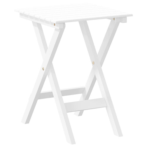 VidaXL (white) vidaXL Side Table Foldable Tea End Table Hall Sofa Table Solid Wood Poplar 1