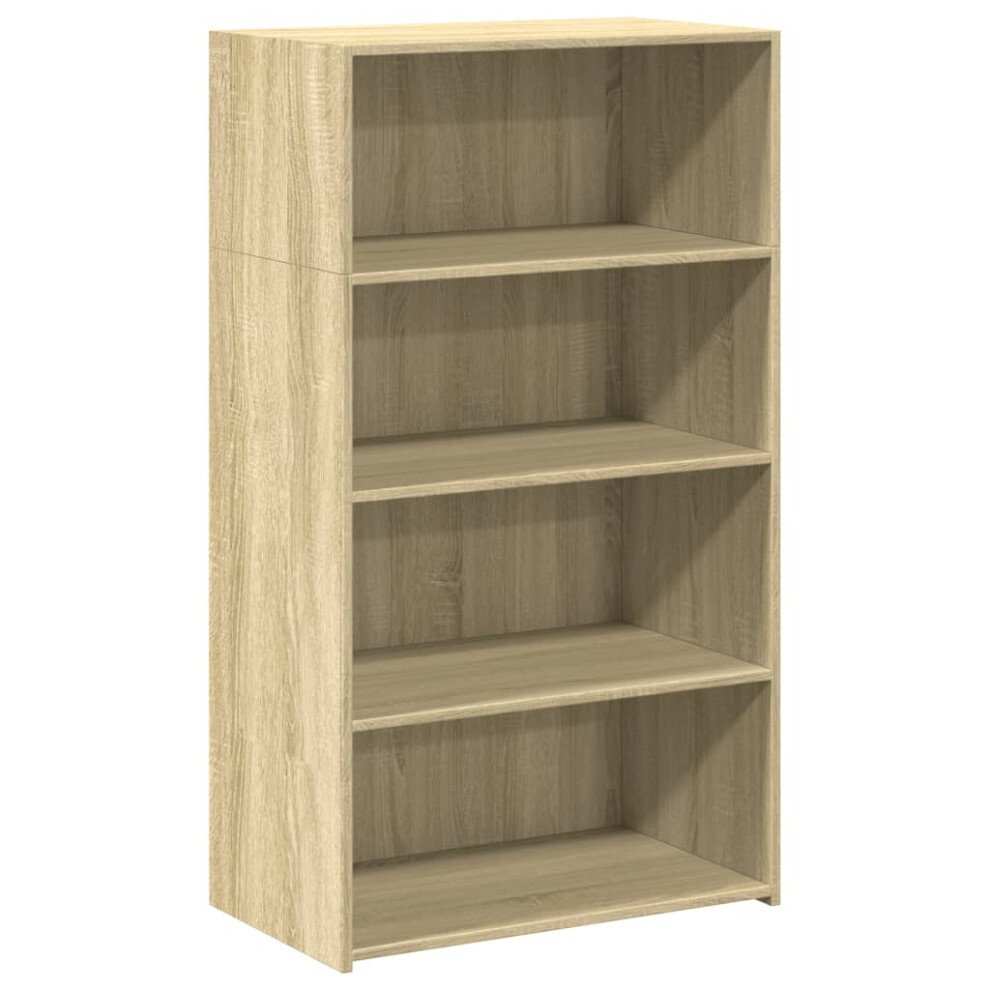 Vidaxl (Sonoma Oak) Highboard Sideboard Side Cabinet Cupboard Grey Sonoma Engineered Wood