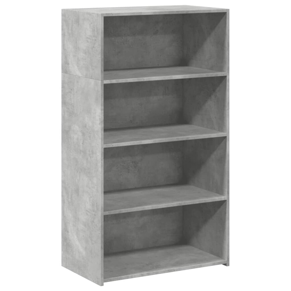 Vidaxl (Concrete Grey) Highboard Sideboard Side Cabinet Cupboard Grey Sonoma Engineered Wood