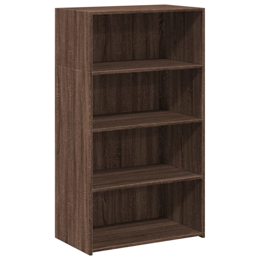 (brown oak) vidaXL Highboard Sideboard Side Cabinet Cupboard Grey Sonoma Engineered Wood