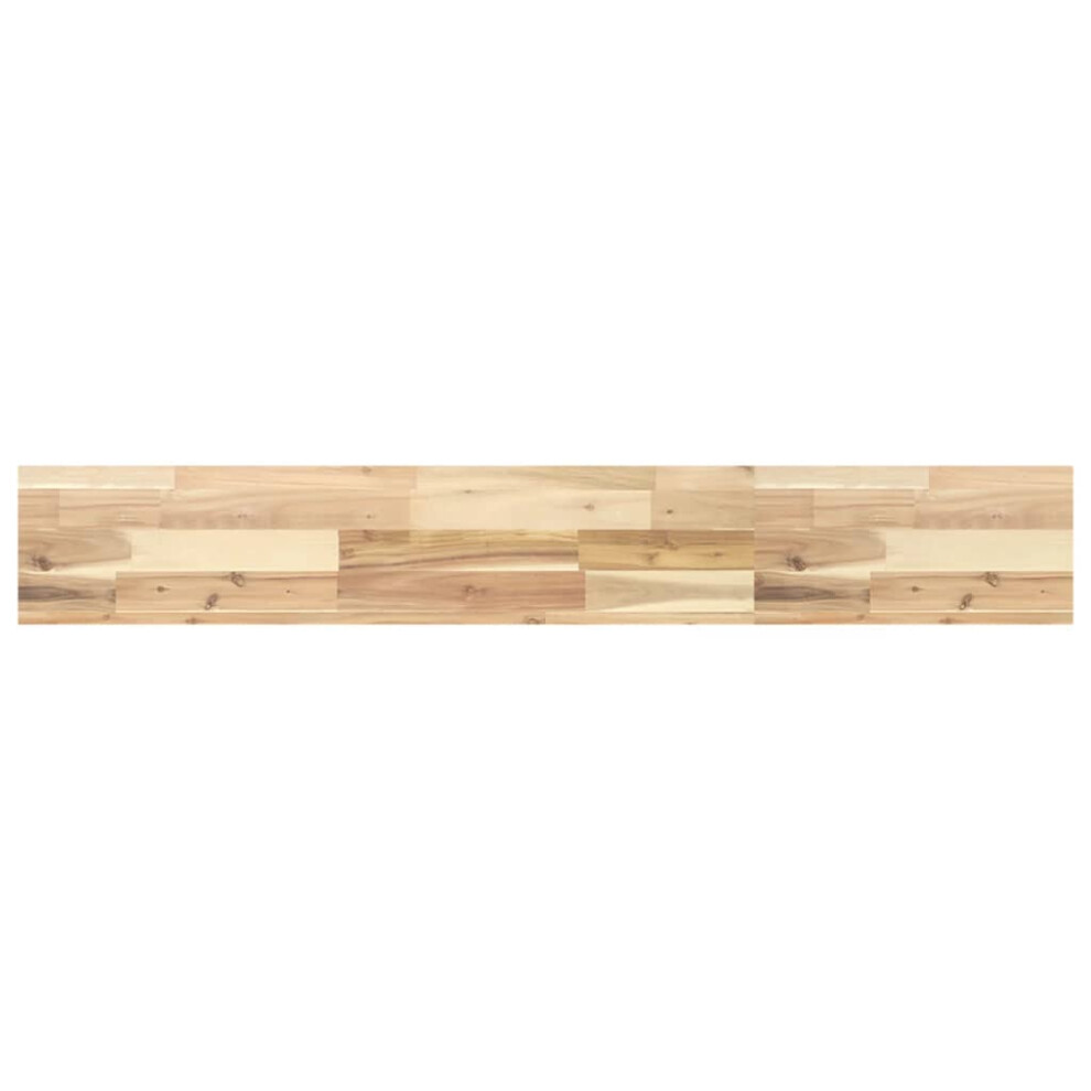 Vidaxl (Natural, 120 X 20 X 4 Cm/ 1 Pcs) Floating Shelves Wall Storage Shelf 4Pcs Untreated Solid Wood Acacia