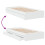 VidaXL vidaXL Bed Frame with Drawers Home Bed Base White 90x200 cm Engineered Wood 7