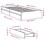 VidaXL vidaXL Bed Frame with Drawers Home Bed Base White 90x200 cm Engineered Wood 10