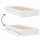 VidaXL vidaXL Bed Frame with Drawers Bed Base White 90x190 cm Single Engineered Wood 7