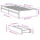 VidaXL vidaXL Bed Frame with Drawers Bed Base White 90x190 cm Single Engineered Wood 4