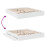 VidaXL vidaXL Bed Frame with Drawers Home Bed Base White 200x200 cm Engineered Wood 7