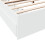 VidaXL vidaXL Bed Frame with Drawers Home Bed Base White 200x200 cm Engineered Wood 8