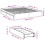 VidaXL vidaXL Bed Frame with Drawers Home Bed Base White 200x200 cm Engineered Wood 4