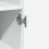 VidaXL (white) vidaXL Slim Storage Cabinet Highboard Sideboard Concrete Grey Engineered Wood 11