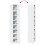 VidaXL (white) vidaXL Slim Storage Cabinet Highboard Sideboard Concrete Grey Engineered Wood 9