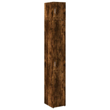 (smoked oak) vidaXL Slim Storage Cabinet Highboard Sideboard Concrete Grey Engineered Wood
