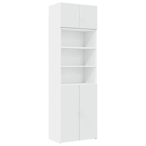 VidaXL (white) vidaXL Storage Cabinet Side Cabinet Sideboard Home Cupboard Engineered Wood 1