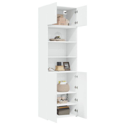 VidaXL (white) vidaXL Storage Cabinet Side Cabinet Sideboard Home Cupboard Engineered Wood 2