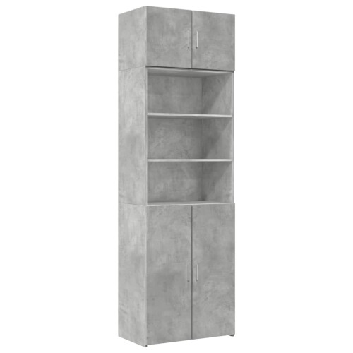 VidaXL (concrete grey) vidaXL Storage Cabinet Side Cabinet Sideboard Home Cupboard Engineered Wood