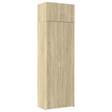 (sonoma oak) vidaXL Storage Cabinet Hall Side Cabinet Sideboard Smoked Oak Engineered Wood