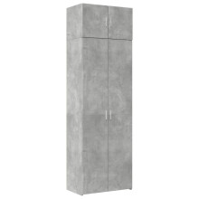 (concrete grey) vidaXL Storage Cabinet Hall Side Cabinet Sideboard Smoked Oak Engineered Wood