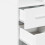 VidaXL (white) vidaXL Slim Storage Cabinet Highboard Sideboard Concrete Grey Engineered Wood 11