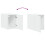 VidaXL (white) vidaXL Slim Storage Cabinet Highboard Sideboard Concrete Grey Engineered Wood 9