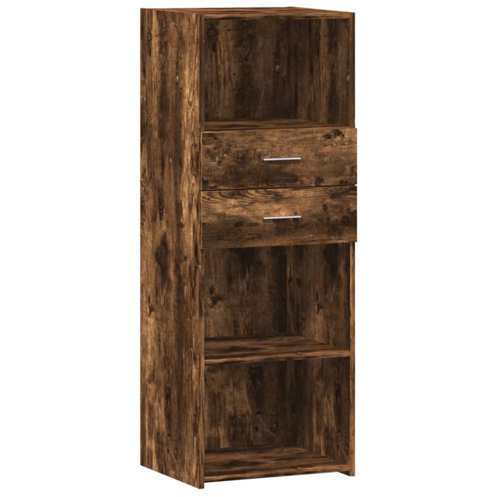 (smoked oak) vidaXL Highboard Sideboard Cabinet Storage Cupboard Brown Oak Engineered Wood