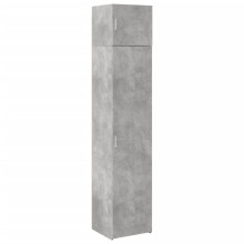 (concrete grey) vidaXL Slim Storage Cabinet Hall Side Cabinet Sideboard Black Engineered Wood