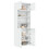 VidaXL (white) vidaXL Storage Cabinet Hallway Side Cabinet Sideboard Black Engineered Wood 3