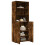 VidaXL (smoked oak) vidaXL Highboard Sideboard Cabinet Storage Cupboard White Engineered Wood 3