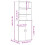 VidaXL (smoked oak) vidaXL Highboard Sideboard Cabinet Storage Cupboard White Engineered Wood 4