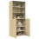 VidaXL (sonoma oak) vidaXL Highboard Sideboard Cabinet Storage Cupboard White Engineered Wood 3