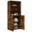 VidaXL (smoked oak) vidaXL Highboard Sideboard Cabinet Storage Cupboard White Engineered Wood 3