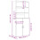 VidaXL (smoked oak) vidaXL Highboard Sideboard Cabinet Storage Cupboard White Engineered Wood 4