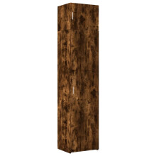 (smoked oak) vidaXL Slim Storage Cabinet Highboard Sideboard Concrete Grey Engineered Wood
