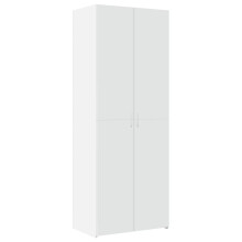 (white) vidaXL Highboard Sideboard Cabinet Storage Cupboard Black Engineered Wood