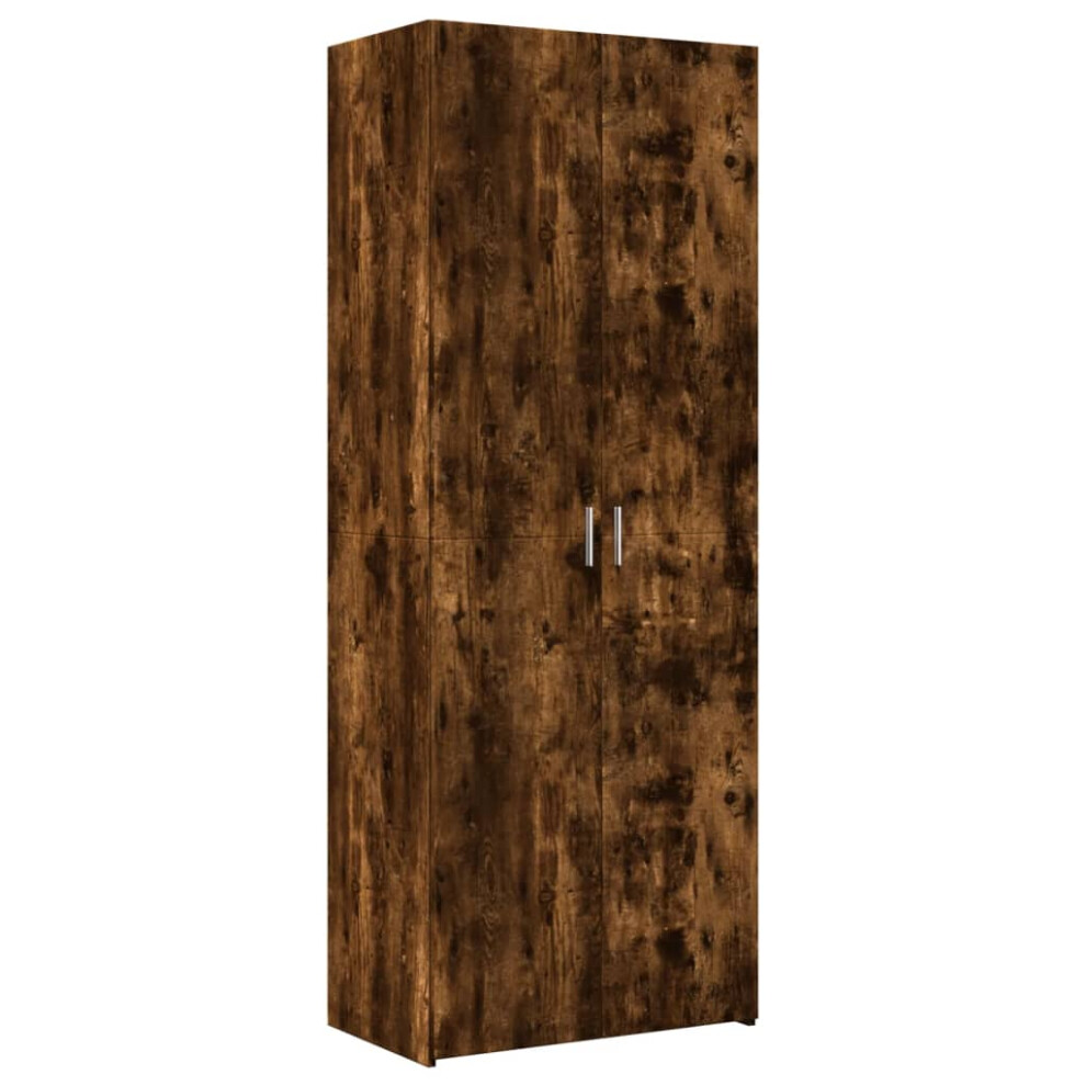 VIDAXL Highboard Smoked Oak Engineered Wood - Brown - Image 2