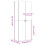 VidaXL (white) vidaXL Highboard Sideboard Cabinet Storage Cupboard Black Engineered Wood 4