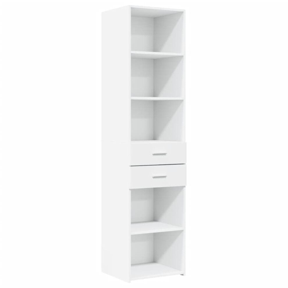 Vidaxl (White) Highboard Sideboard Cabinet Storage Cupboard Black Engineered Wood