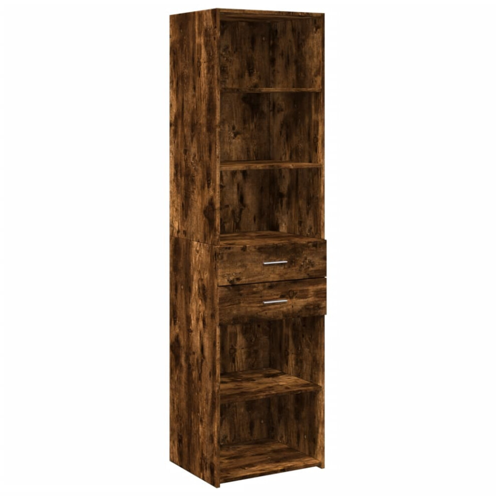 (smoked oak) vidaXL Highboard Sideboard Cabinet Storage Cupboard Brown Oak Engineered Wood