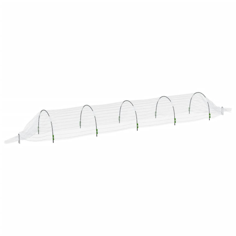 (1 pcs) vidaXL Netting Tunnels Insect Protection Net Grow Tunnel Fibreglass and PP-image-OPC-PFDH6GM-NEW