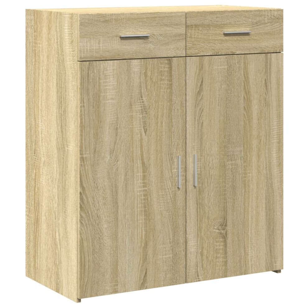 (sonoma oak) vidaXL Sideboard Storage Cupboard Cabinet Highboard Brown Oak Engineered Wood